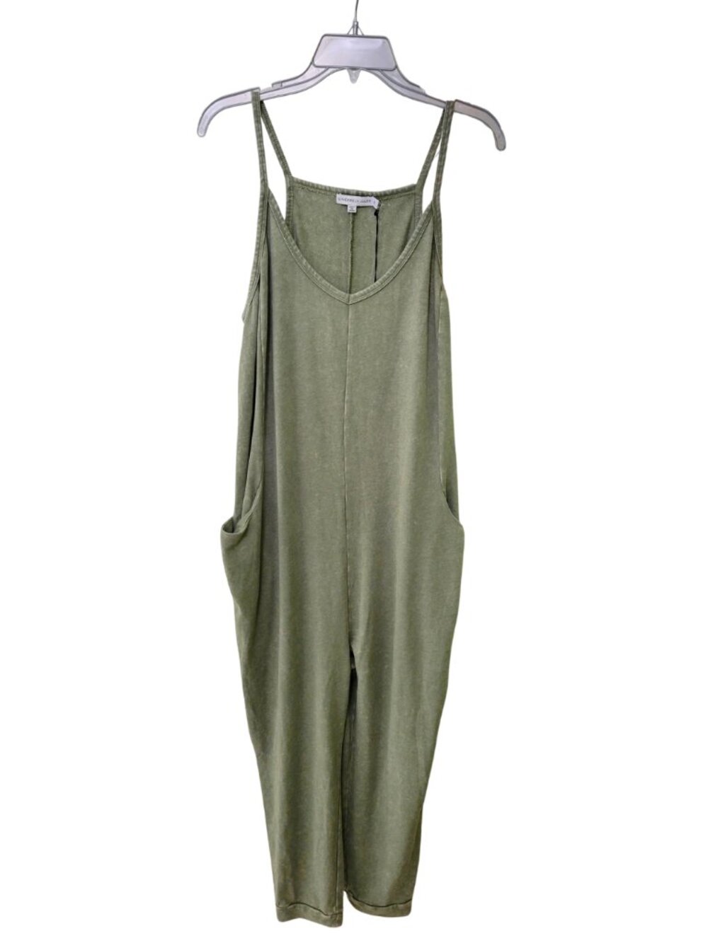 Casual Loose Pocket Jumper - Olive green | XL
